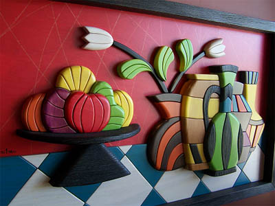 wood sculpture by Alan Boileau